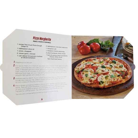 Pizza Cookbook Hardcover Book 21 Delicious Recipes Cardboard Full Color Pictures - Picture 5 of 5